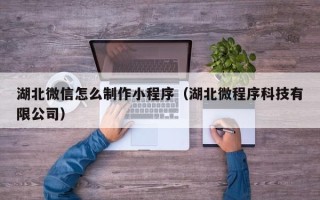 佛山湖北微信怎么制作小程序（湖北微程序科技有限公司）